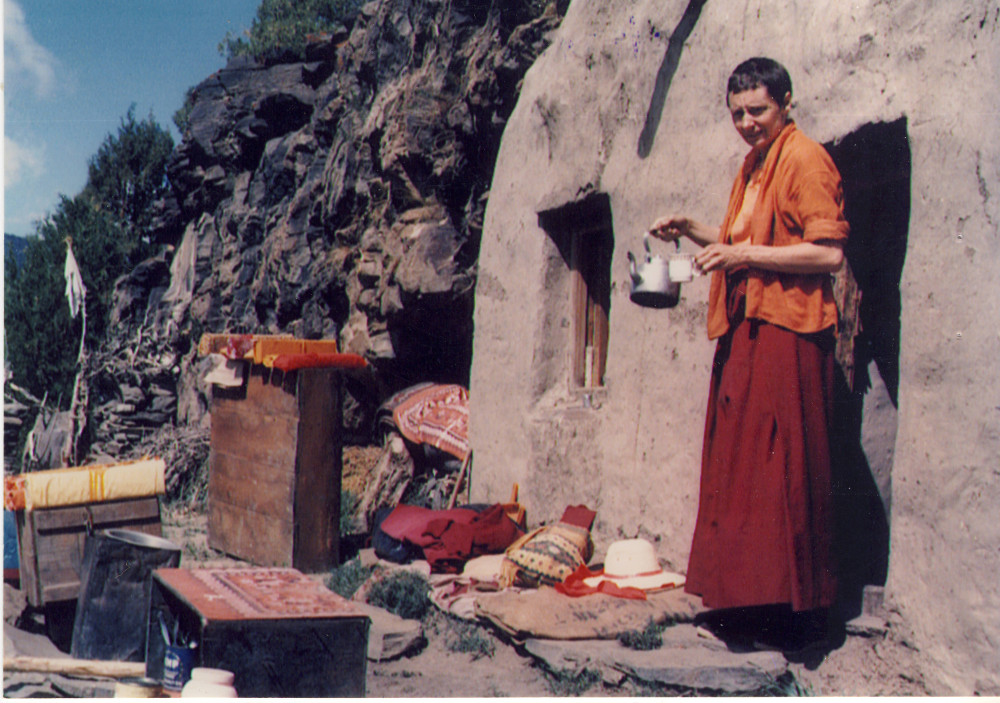 Тензин Палмо в ретритной практике в Гималаях Лахуль
